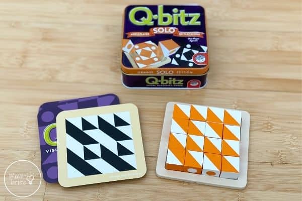 Q-bitz Solo Game Completed Puzzle