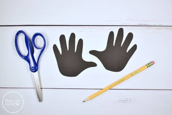 Spider Handprint Craft Cut Traced Hands