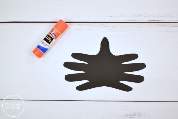 Spider Handprint Craft Glue Hands Together