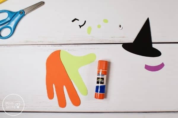 Witch Handprint Craft Glue Hands