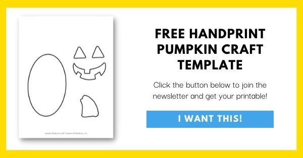 Free Pumpkin Handprint Template Email List Opt-In
