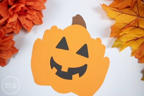 Halloween Pumpkin Handprint Craft