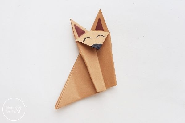 Easy Origami Wolf Paper Craft | Mombrite