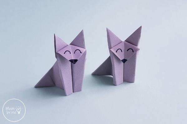 Easy Origami Wolf Paper Craft | Mombrite