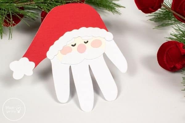 Christmas Santa Handprint Craft