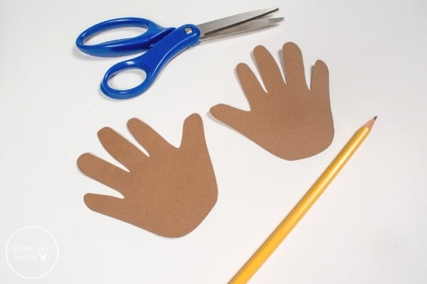 Handprint Reindeer Craft Cut Out Trace Hands