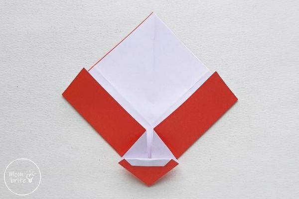 Origami Santa Claus Fold Along the Creases