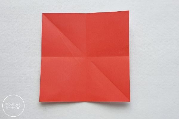 Origami Santa Claus Fold Creases