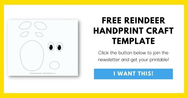 Reindeer Handprint Craft Email List Opt-In