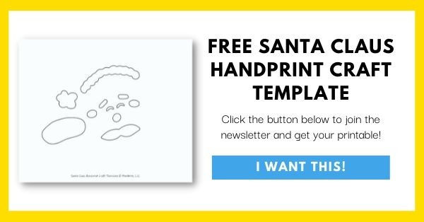 Santa Claus Handprint Craft Email List Opt-In