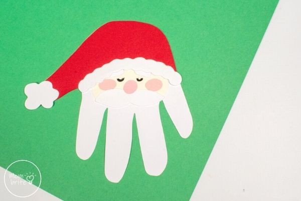 Santa Claus Handprint Craft for Kids [Free Template] | Mombrite