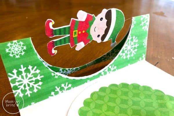 Spinning Elf Christmas Card Fold Card