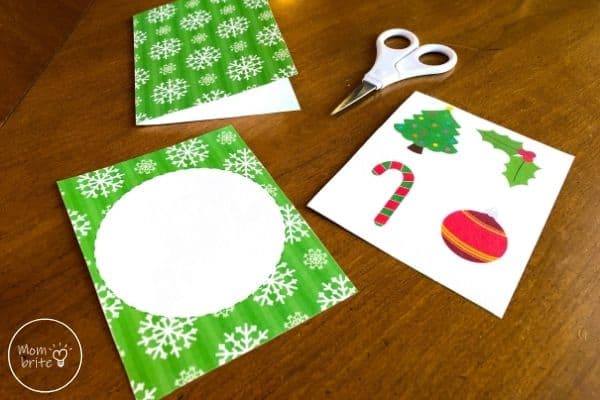 Spinning Elf Christmas Card Fold Top Rectangle