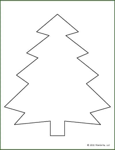 Basic Christmas Tree Shape Large