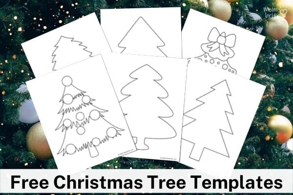 Christmas Tree Templates Mockup