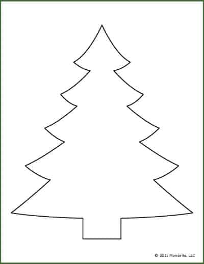 Classic Christmas Tree Outline