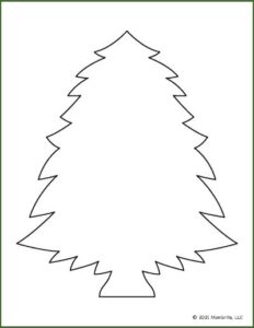 Free Printable Christmas Tree Templates | Mombrite