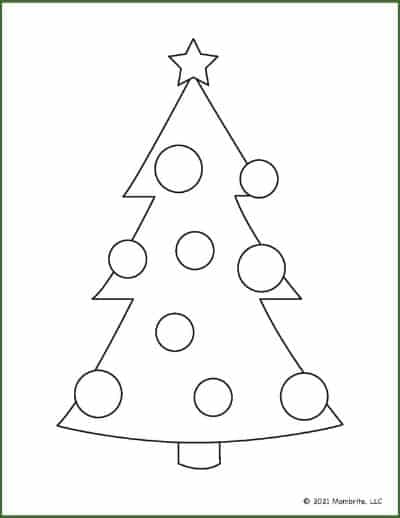 Free Printable Christmas Tree Templates | Mombrite