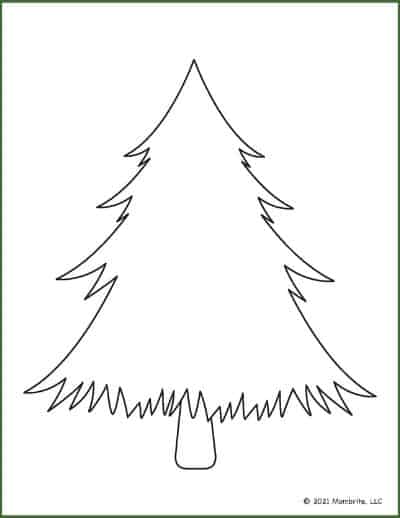 Fir Christmas Tree Template