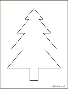 Free Printable Christmas Tree Templates | Mombrite