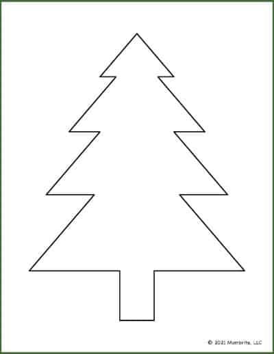 Free Printable Christmas Tree Templates Free Printable Christmas Tree Template