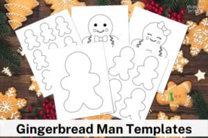 Free Printable Gingerbread Man Templates and Coloring Pages | Mombrite