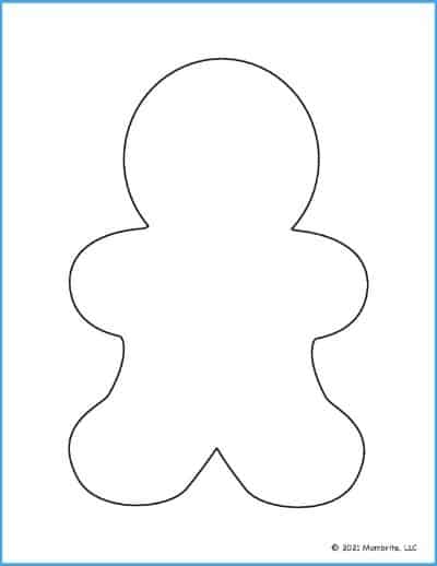 Large Gingerbread Man Outline