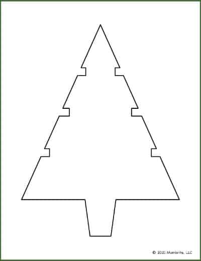 Printable Christmas Tree Template