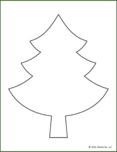 Free Printable Christmas Tree Templates | Mombrite