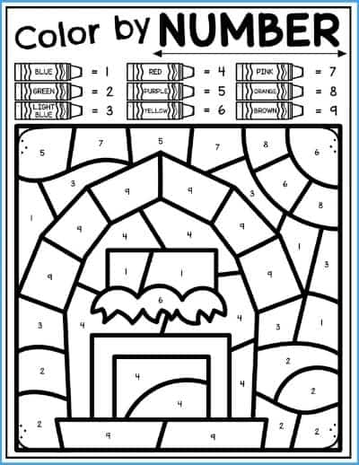Free Farm Color By Number Printable Chris Honn