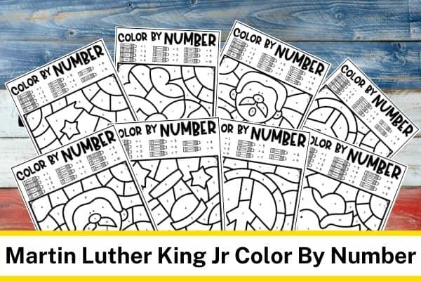 MLR Jr Day Color By Number Printable