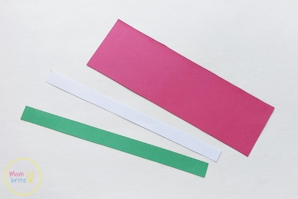 Watermelon Paper Fan Craft Cut 24 Inches Long Paper Strips