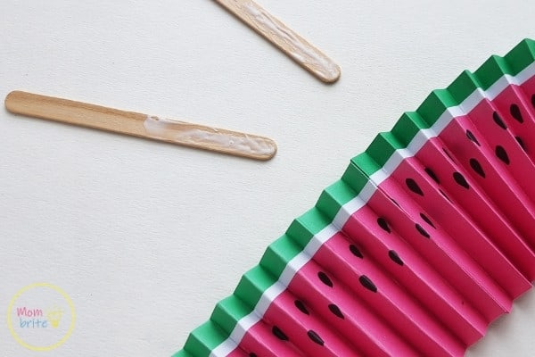 Cute Paper Pop Up Fans /DIY Watermelon Hand Fans