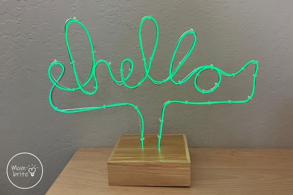 Maker Crate EL Wire Sculpture