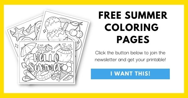 Free Summer Coloring Pages Email Opt-In