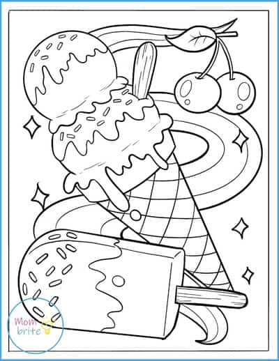 Free Printable Summer Coloring Pages For Kids Ice Cream Coloring Page