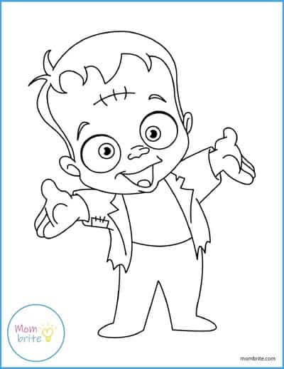 Frankenstein Coloring Page