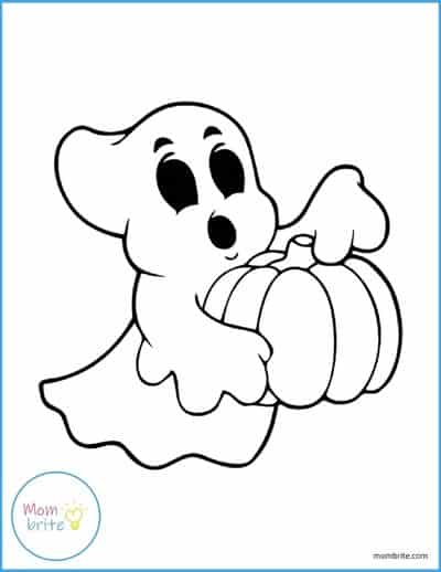 Ghost Coloring Page