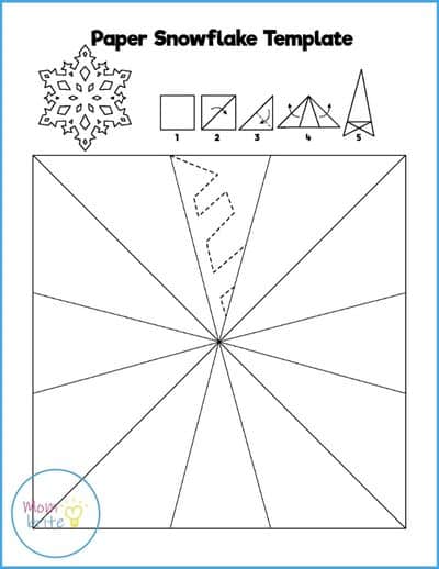 3d Snowflake Template  Paper snowflake template, Snowflake template,  Printable snowflake template