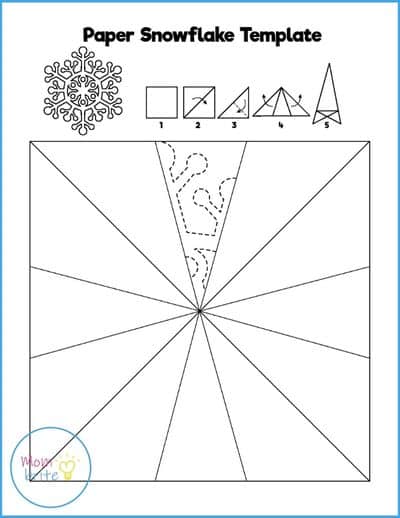 Paper Snowflake Template Intricate