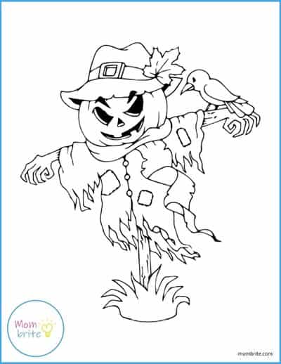 Scarecrow Coloring Page