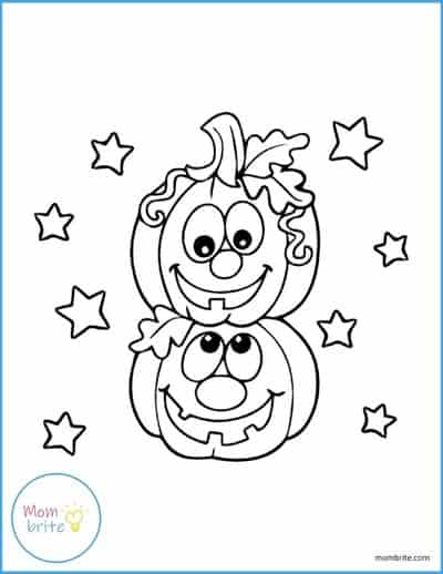 Silly Pumpkins Coloring Page