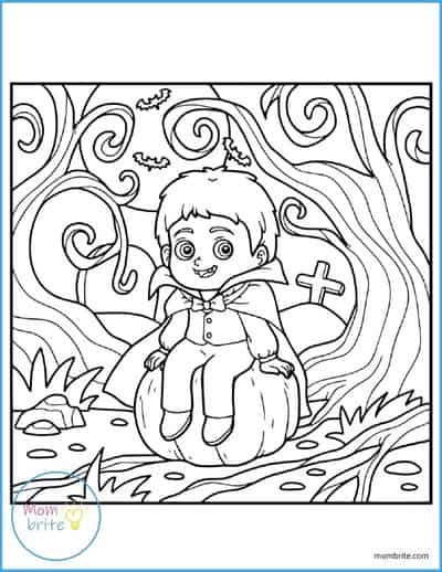 Vampire Coloring Page