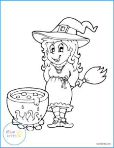 Free Printable Halloween Coloring Pages for Kids | Mombrite