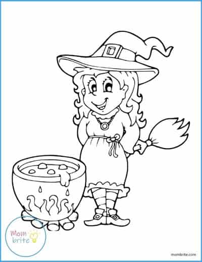 Witch Coloring Page