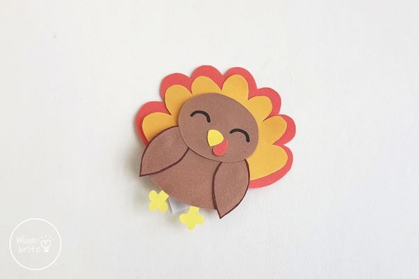 Turkey Origami Bookmark Craft