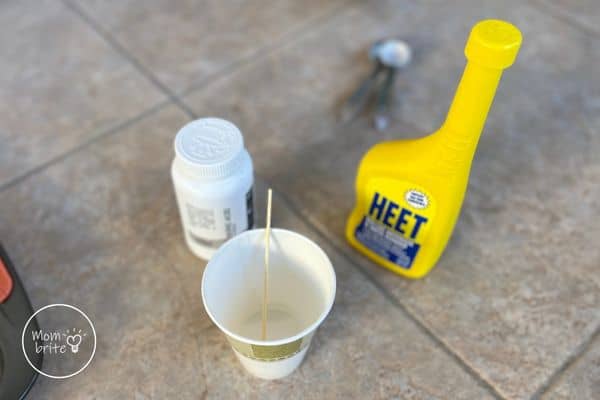 Green Fire Experiment Mix HEET and Boric Acid