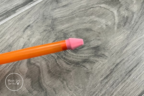 Slingshot Straw Rocket Pencil Eraser in Straw