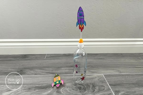 Squeeze Bottle Rocket Set Up