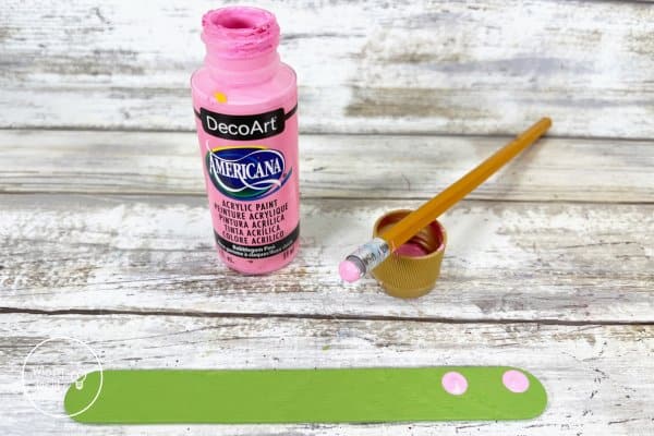 Button Snail Craft Paint Pink Cheeks